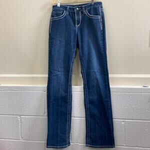 Jag Jeans 8 Classic Mid Rise Boot Leg Denim blue jeans